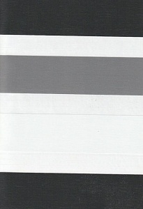 Открытые рулонные шторы день-ночь Салерно, серый 2002 купить в Королеве с доставкой